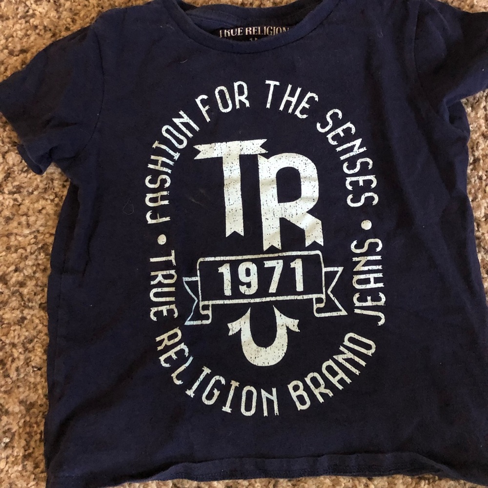 Toddler boy true religion t-shirt.